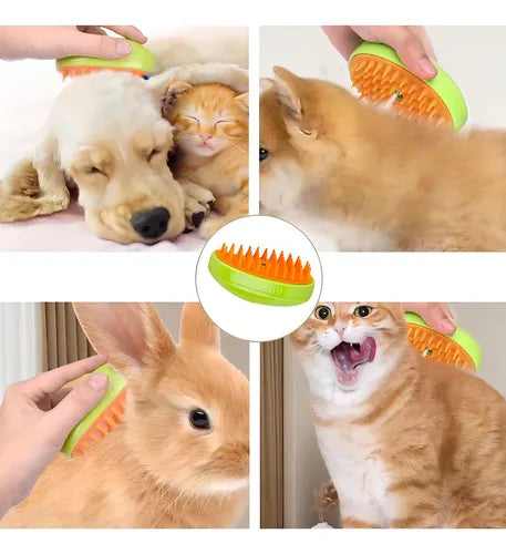 Cepillo De Vapor Para Gatos 3 En 1