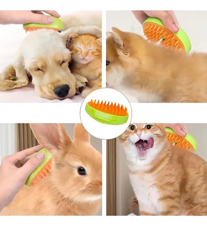 Cepillo De Vapor Para Gatos 3 En 1